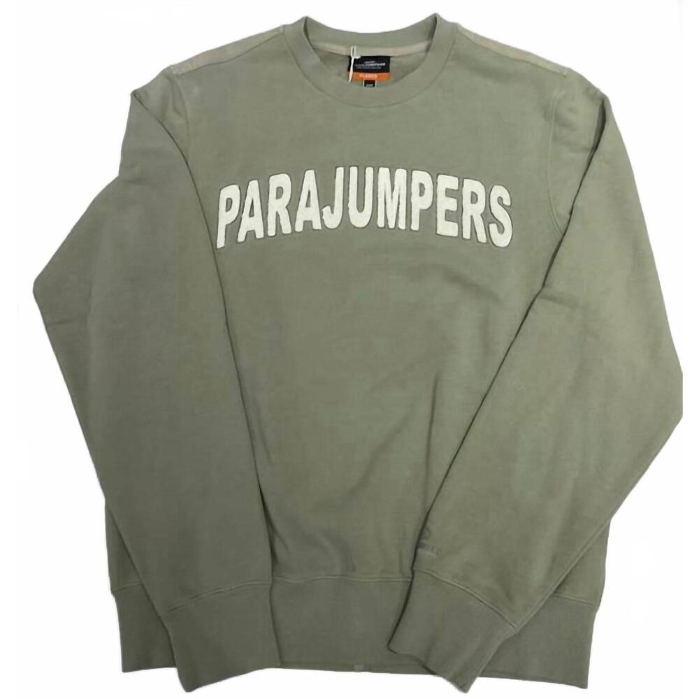 NEW PARAJUMPERS men's josiah sweatshirt in green